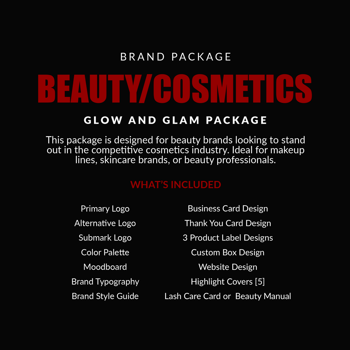 Beauty Branding Design Package