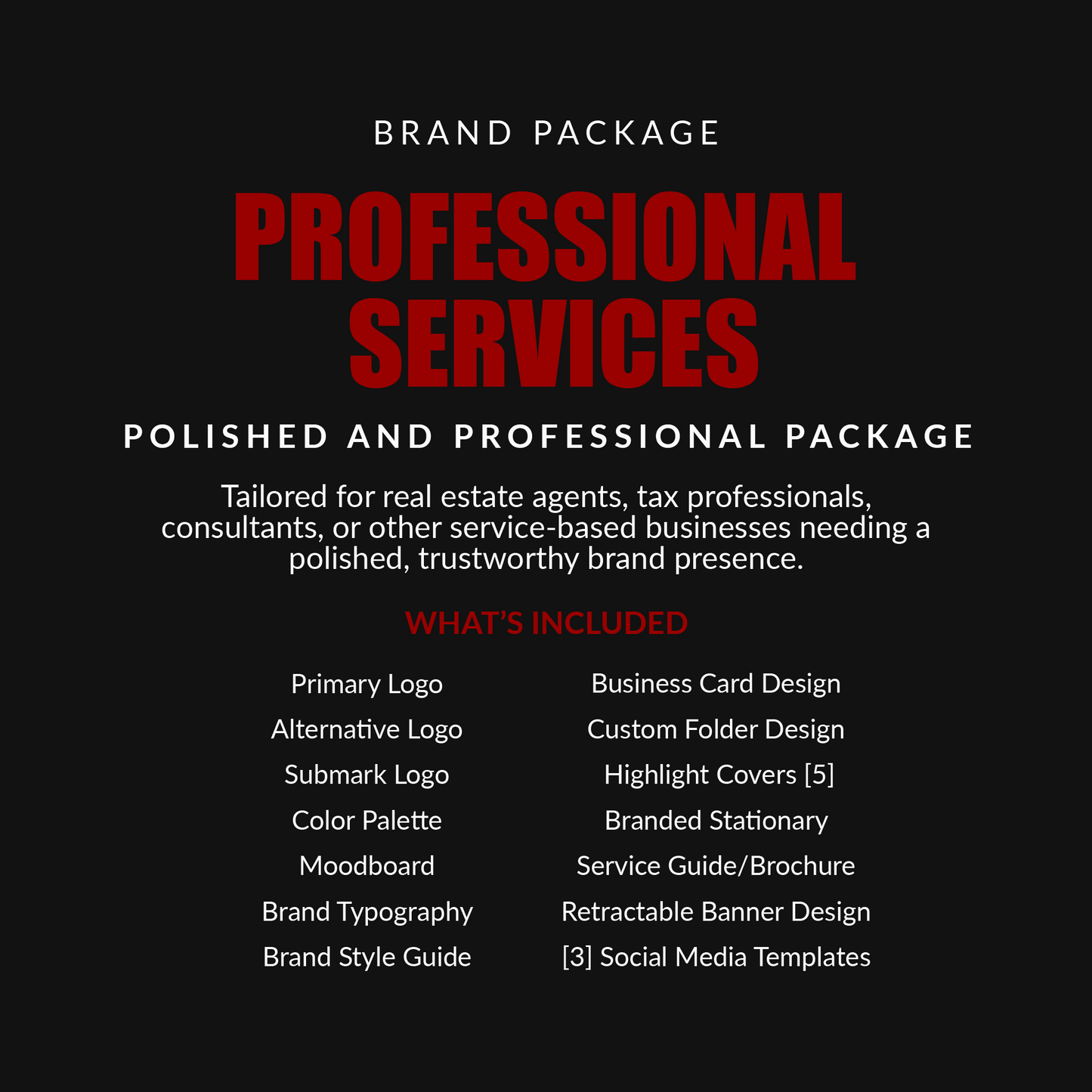 Professional Services Branding Package