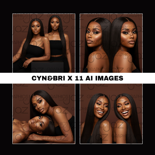 Cyn and Bri Stock Images